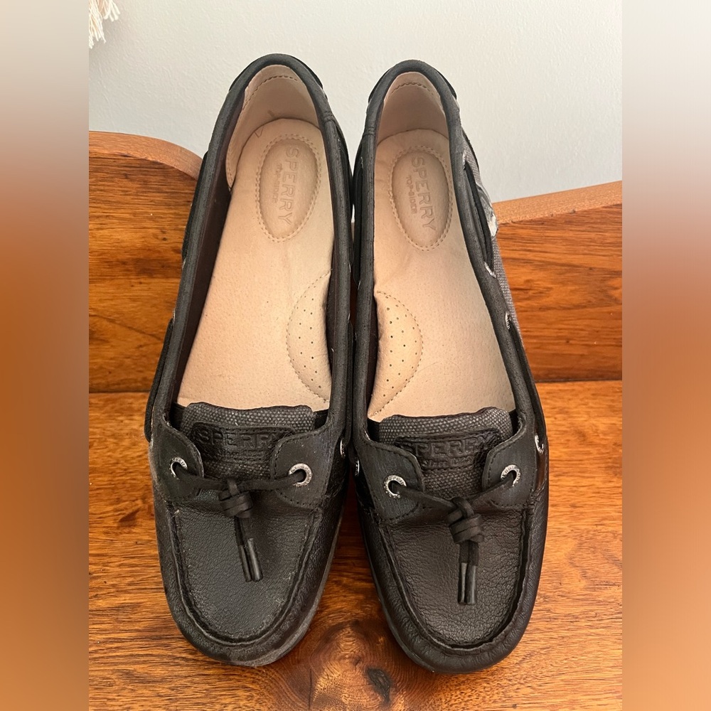 Sperry Black Women's Boat Shoes